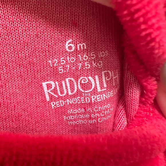 4/$20 Baby girl Rudolph the Red Nose Reindeer Christmas dress - Picture 8 of 9